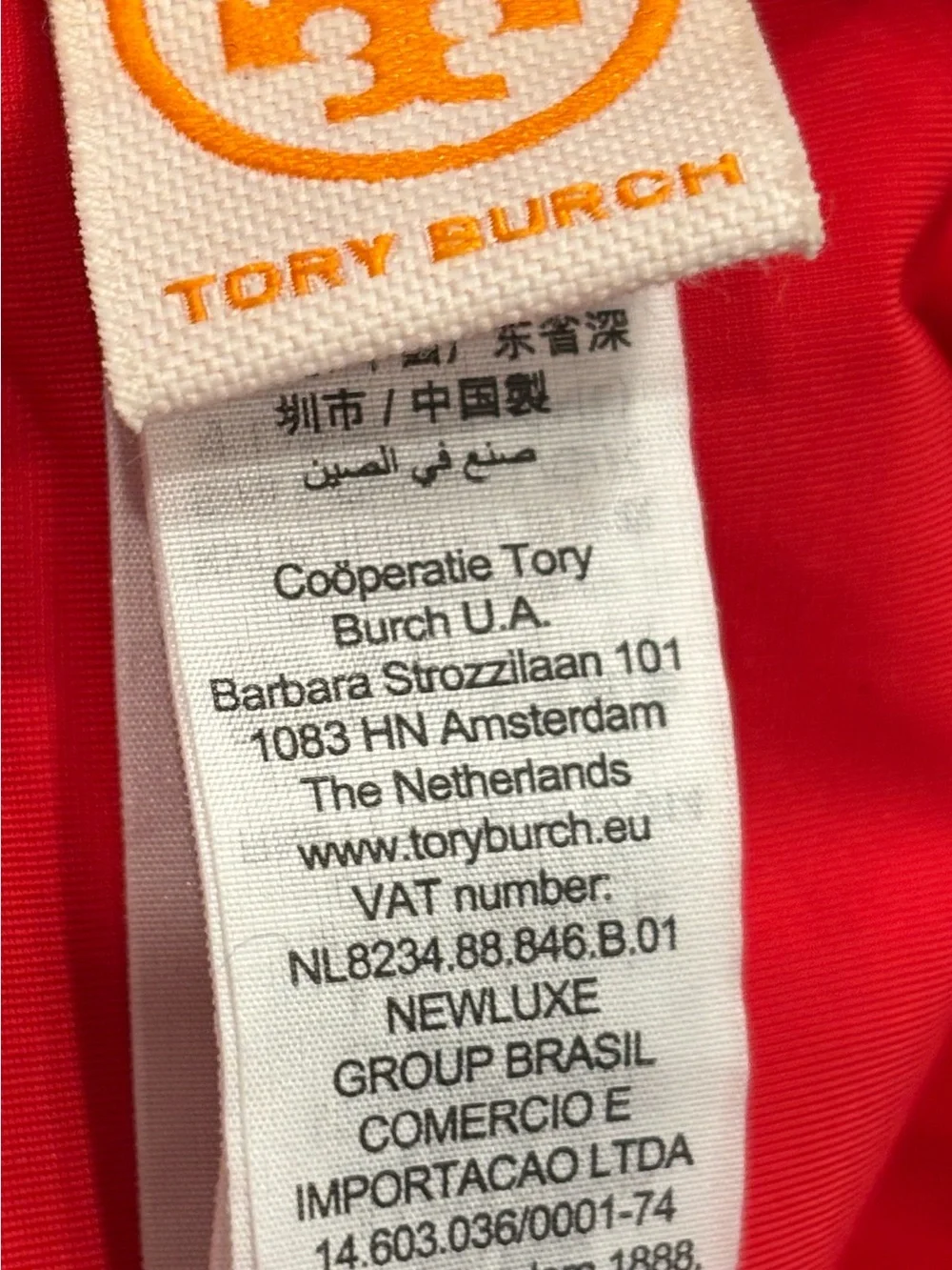 Tory Burch Lipsi Red Solid Color Retro Swimsuit with Underwire Bust
